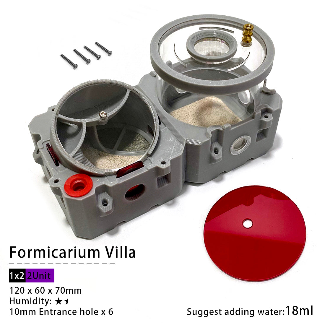【LEGO-Villa】Expandable Modular Ants Farms, Ants Formicaria, Ants Chambers with a Arena