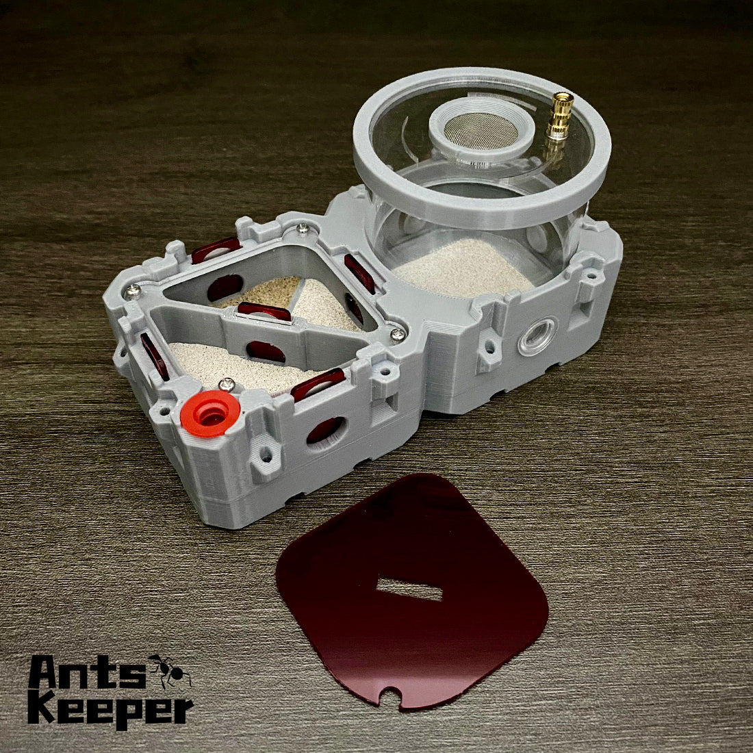 【LEGO-Basic Set】Expandable Modular Ants Farms, Ants Formicaria, Two Chambers with a Separator