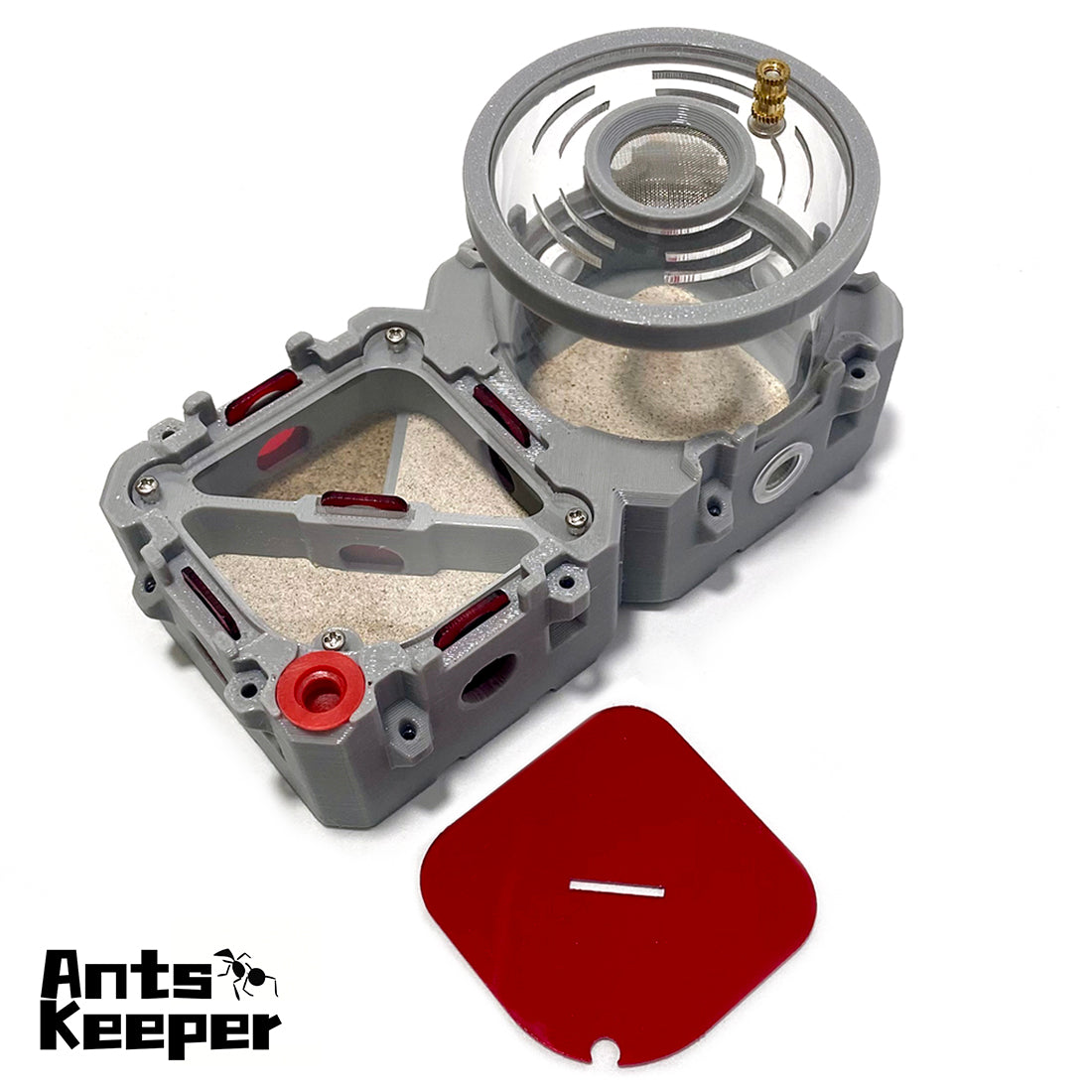 【LEGO-Basic Set】Expandable Modular Ants Farms, Ants Formicaria, Two Chambers with a Separator